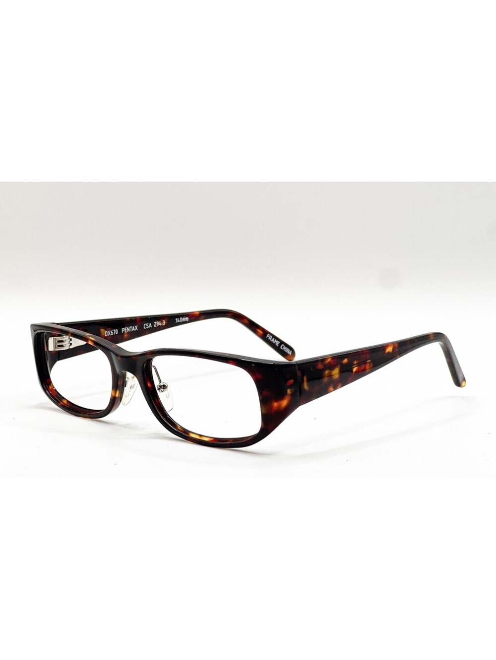 Pentax DX670 Tortoise Rectangle Authentic Eyeglass Frames 53-19-140